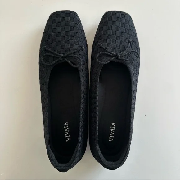 Vivaia Square Toe Miranda Black ballerina flats - Picture 10 of 10